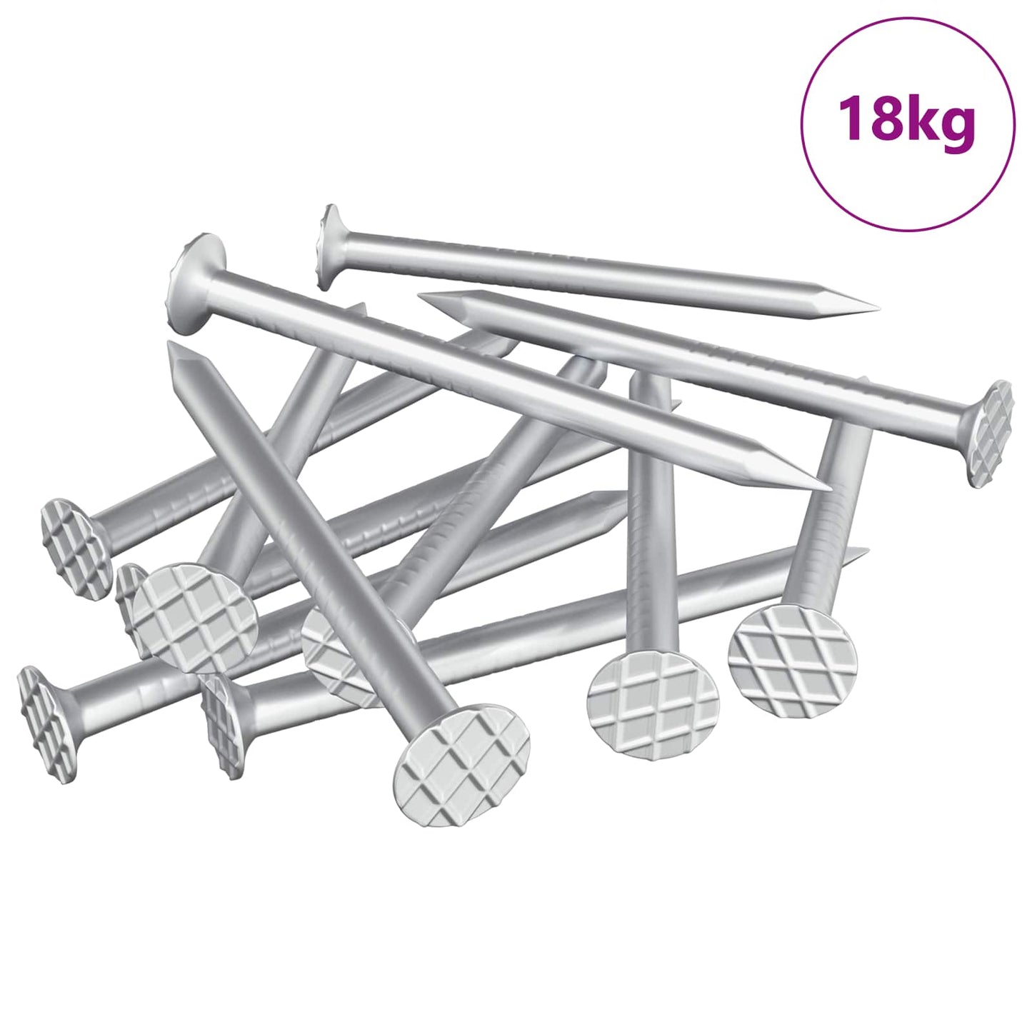 Nails for Wood 100000 pcs Silver Metal