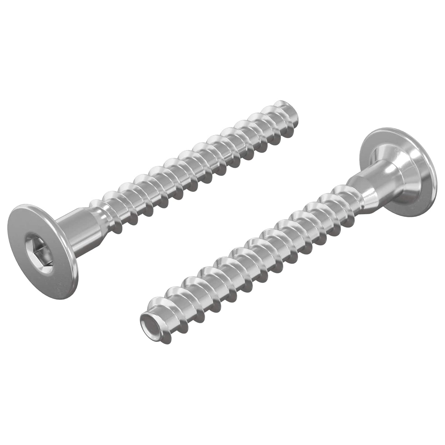 Confirmat Screws 2 pcs Silver Ø5 x 40 mm Metal