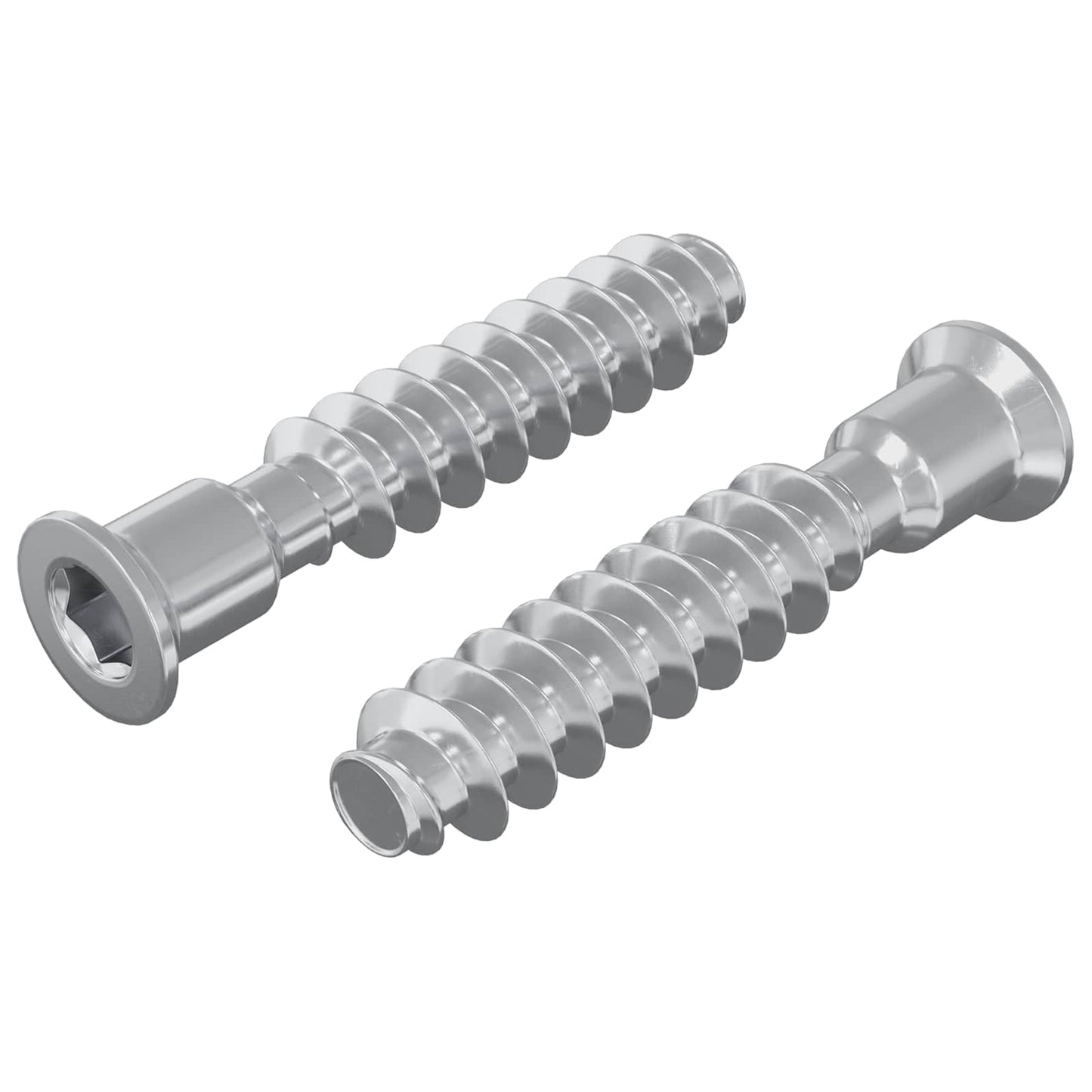 Head Cap Screw 2 pcs Silver M7 x 40 mm Steel