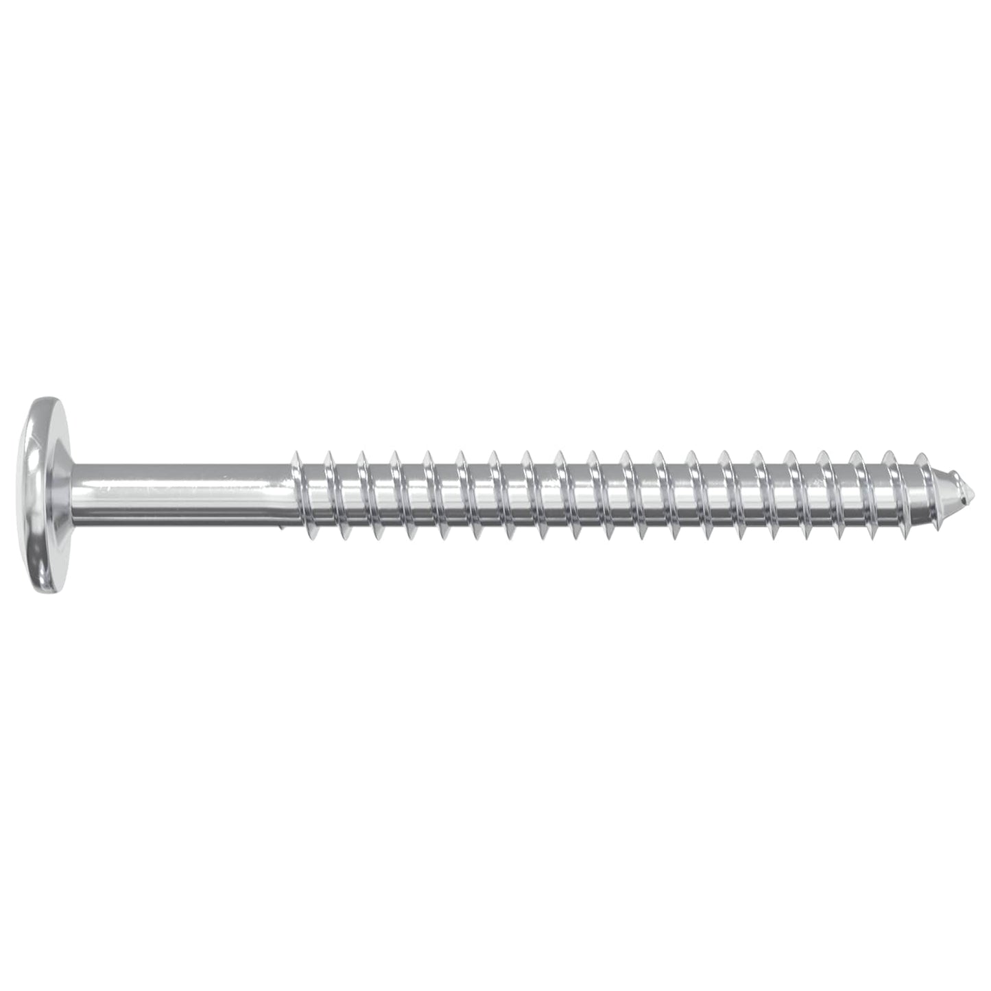 Wood Screws 2 pcs Silver M6 x 70 mm Steel