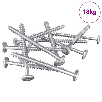 Wood Screws 1900 pcs Silver Steel