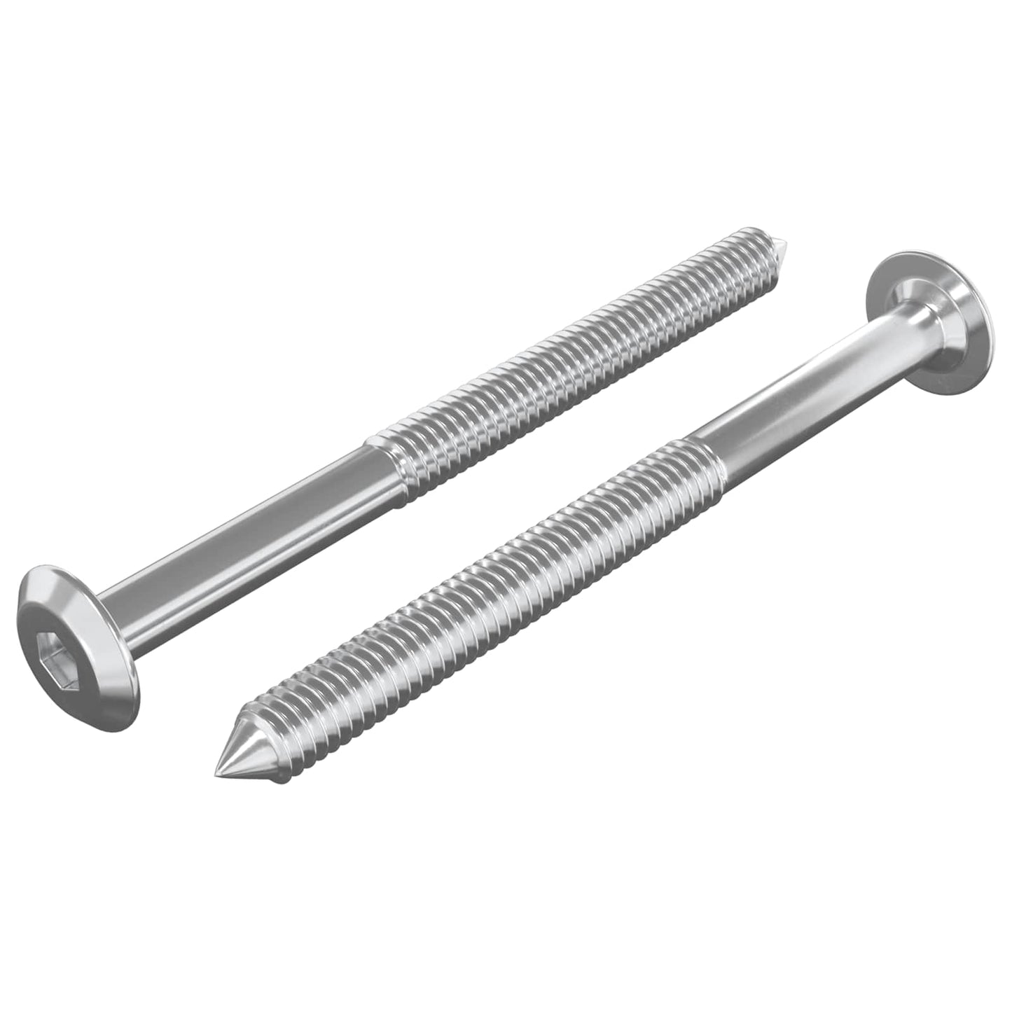 Furniture Screws 2 pcs Silver M6 x 85 mm Steel