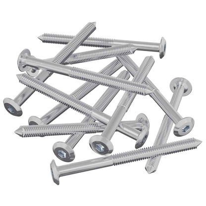 Furniture Screws 1200 pcs Silver Steel