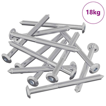 Furniture Screws 1200 pcs Silver Steel