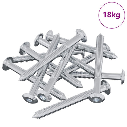 Screw 1600 pcs Silver M6 x 60 mm Steel