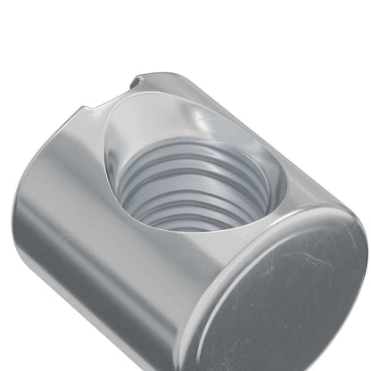 Barrel Nuts 2 pcs Silver M6 x 12 mm Metal