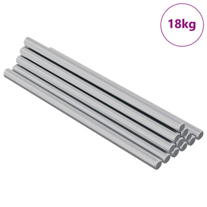 Threaded Rod 900 pcs Silver Steel