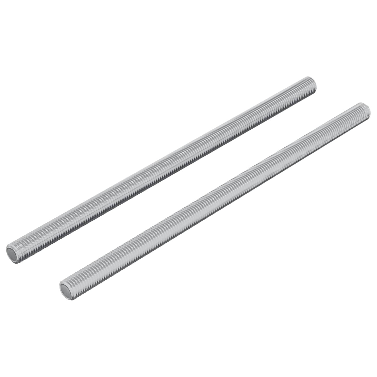 Threaded Rods 2 pcs Silver M6 x 120 mm Metal