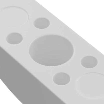 Half-moon Washer 12 pcs White M6 Polypropylene