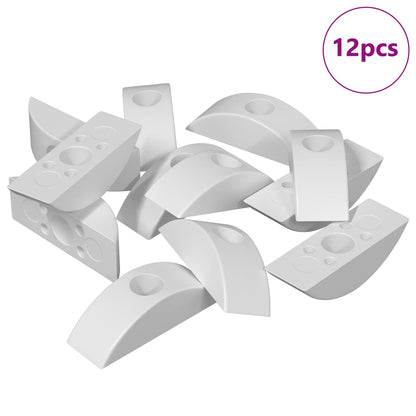 Half-moon Washer 12 pcs White M6 Polypropylene