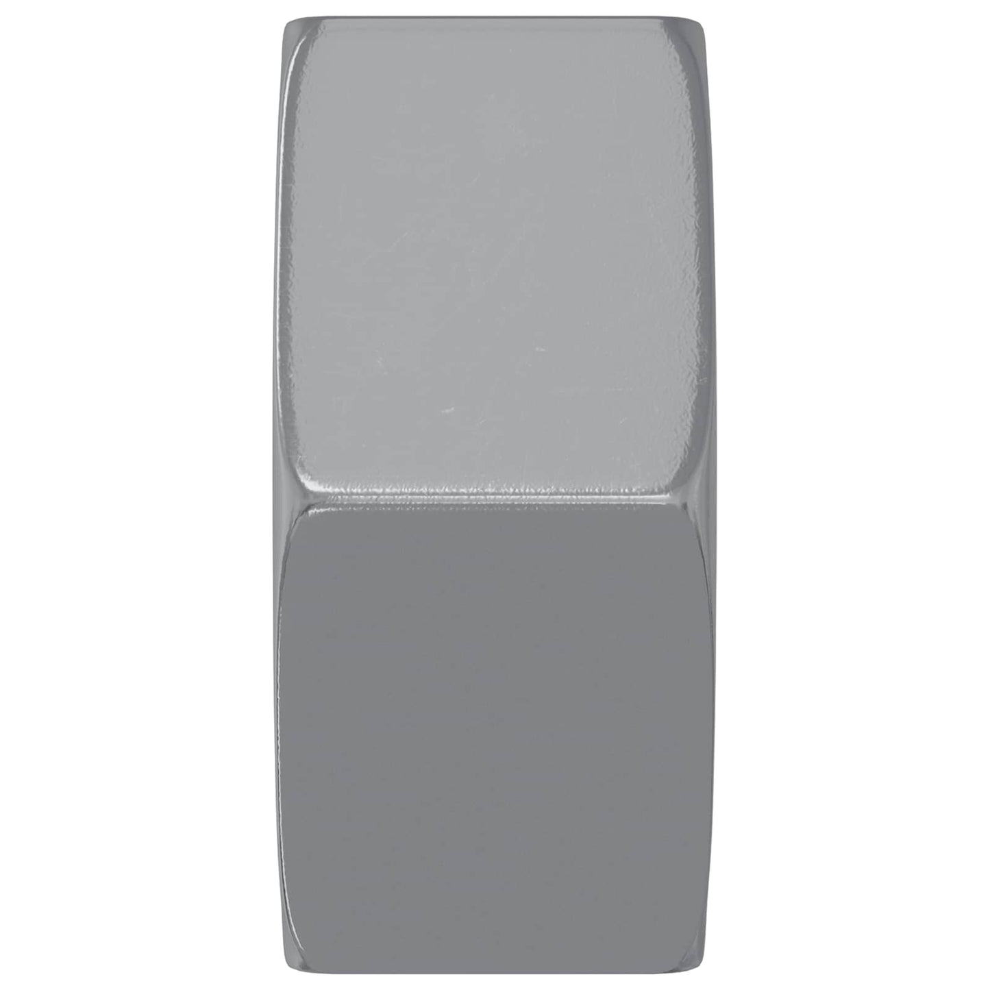 Hex Nut 2 pcs Silver M6 Metal