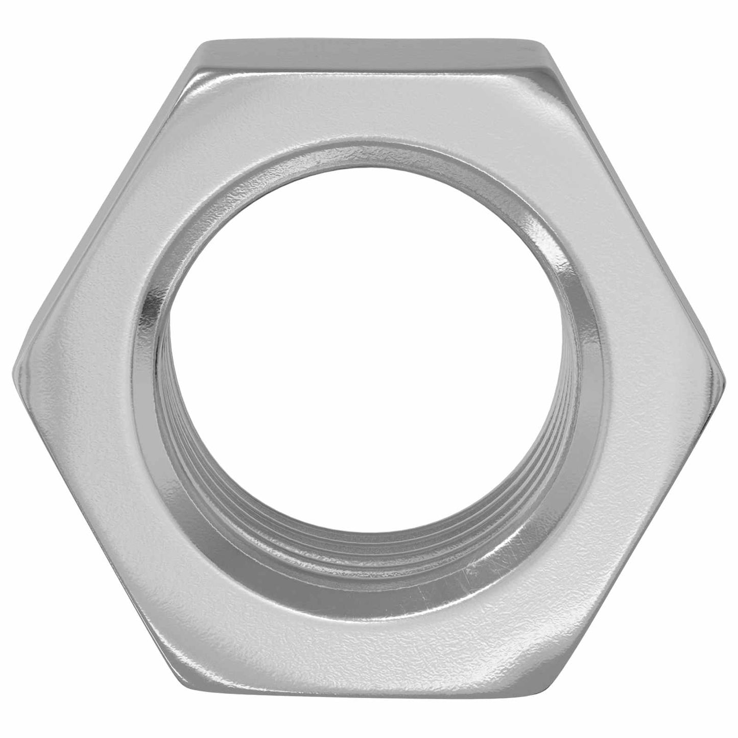 Hex Nut 12 pcs Silver M6 Metal