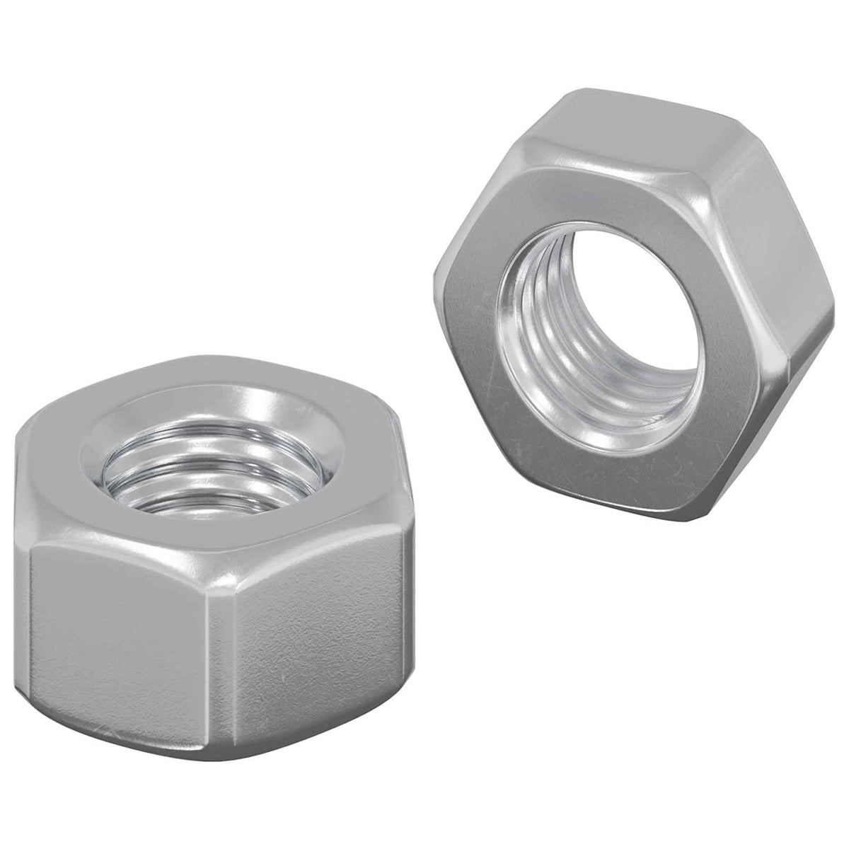 Hex Acorn Nuts 2 pcs Silver M8 Metal