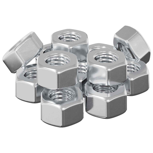 Hex Acorn Nuts 12 pcs Silver M8 Metal