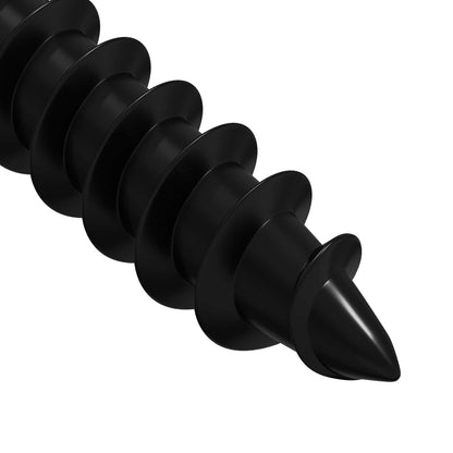 Self Tapping Nail 12 pcs Black 4 x 25 mm Steel