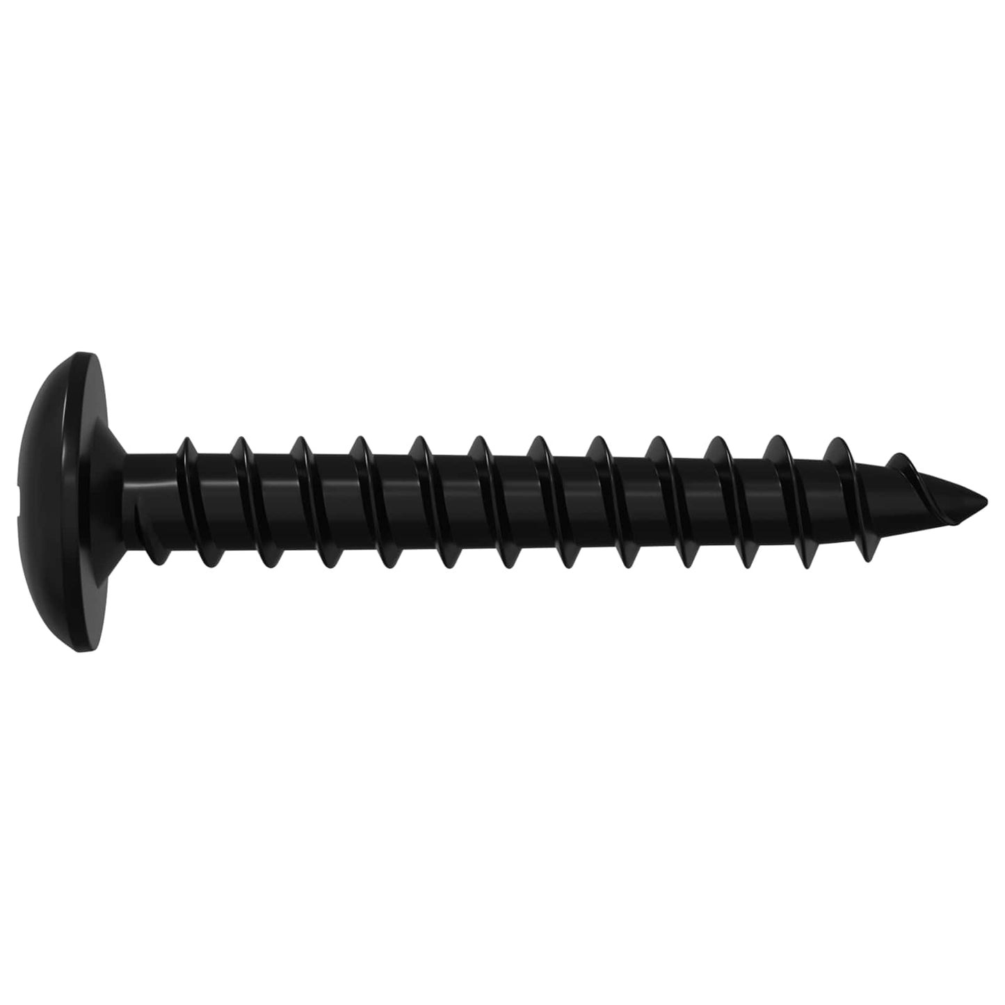 Self Tapping Nail 12 pcs Black 4 x 25 mm Steel