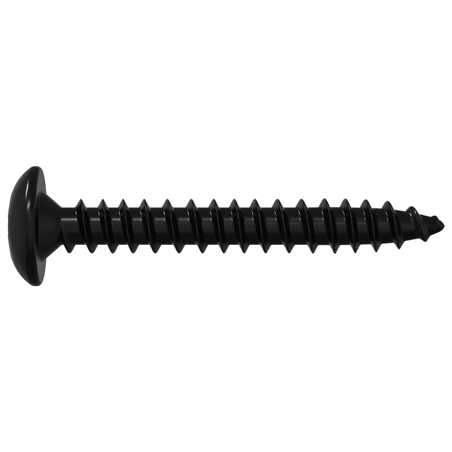 Tapping Nail 12 pcs Black M4 x 28 mm Steel