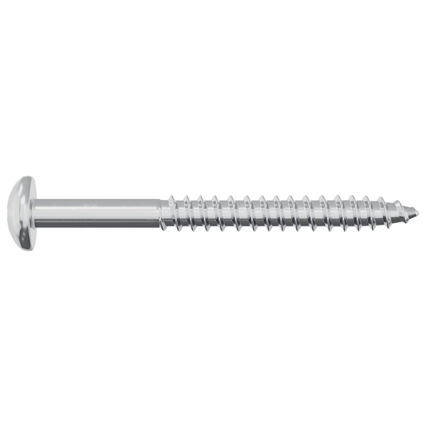 Wood Screw 2 pcs Silver 9.8 x 53 mm Steel