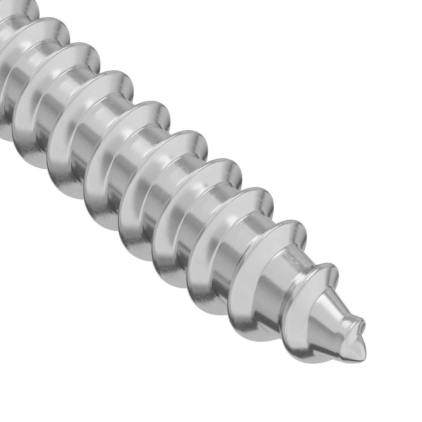 Wood Screw 12 pcs Silver 9.8 x 53 mm Steel