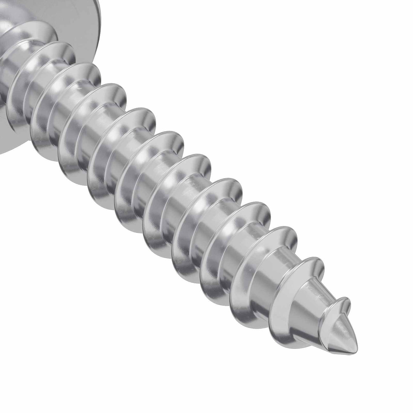 Wood Screws 2 pcs Silver M4 x 20 mm Steel