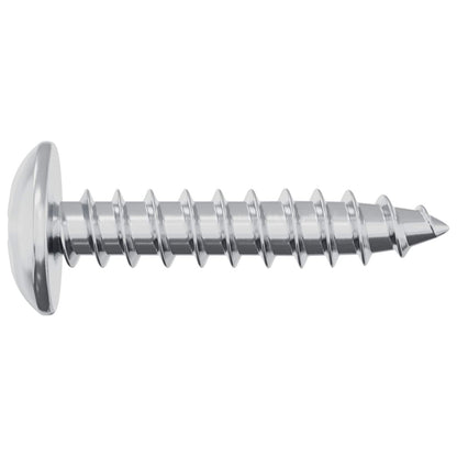 Wood Screws 10976 pcs Silver Steel