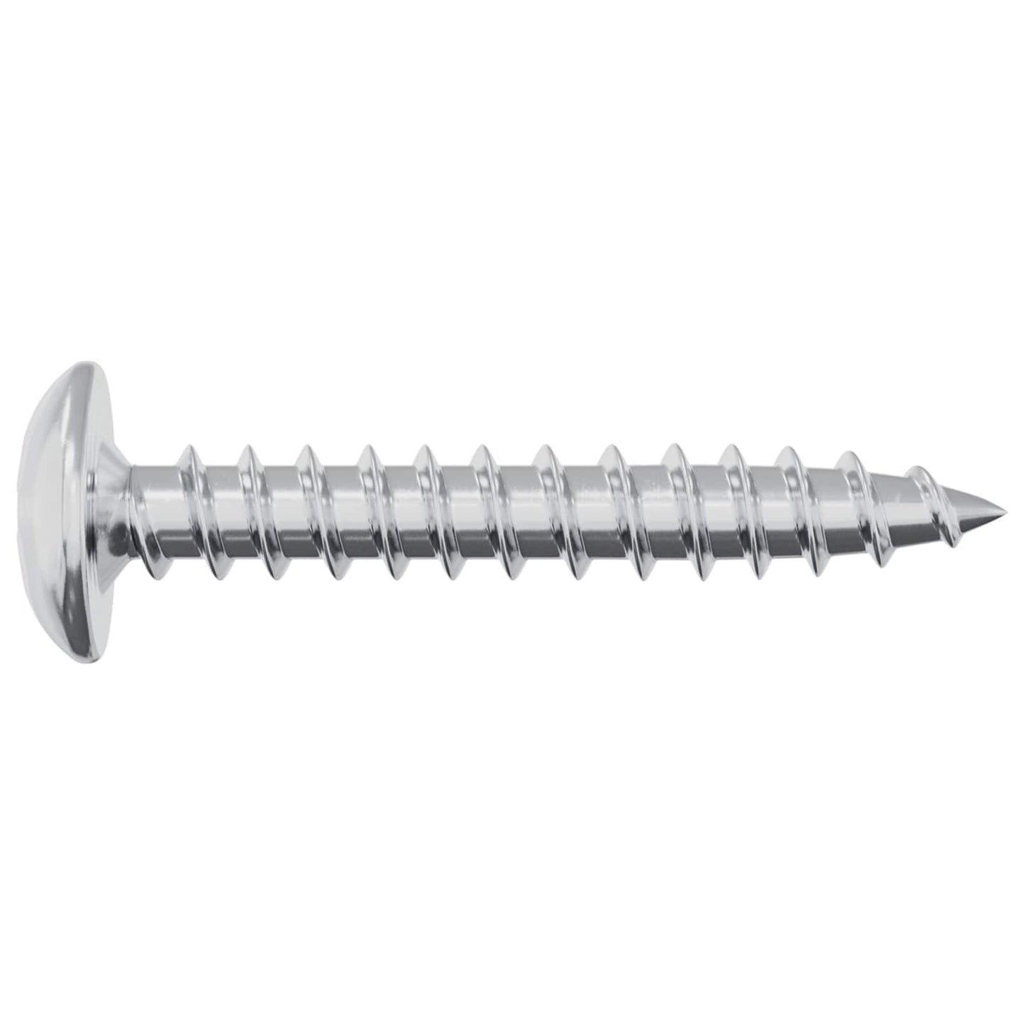 Wood Screws 12 pcs Silver M4 x 25 mm Steel
