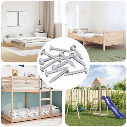 Wood Screws 9231 pcs Silver Steel
