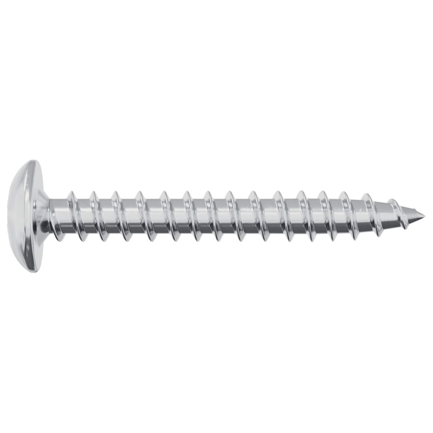 Wood Screws 2 pcs Silver M4 x 28 mm Steel