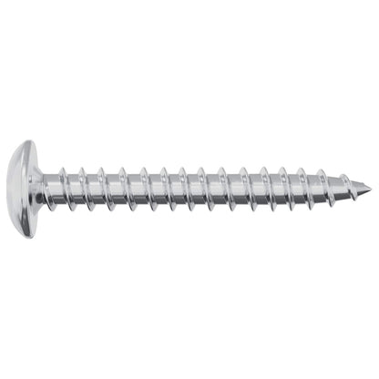 Wood Screws 12 pcs Silver M4 x 28 mm Steel