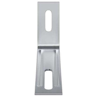 Anti Tip Bracket Plain 12 pcs Silver 74.5 x 15 x 32 mm Iron