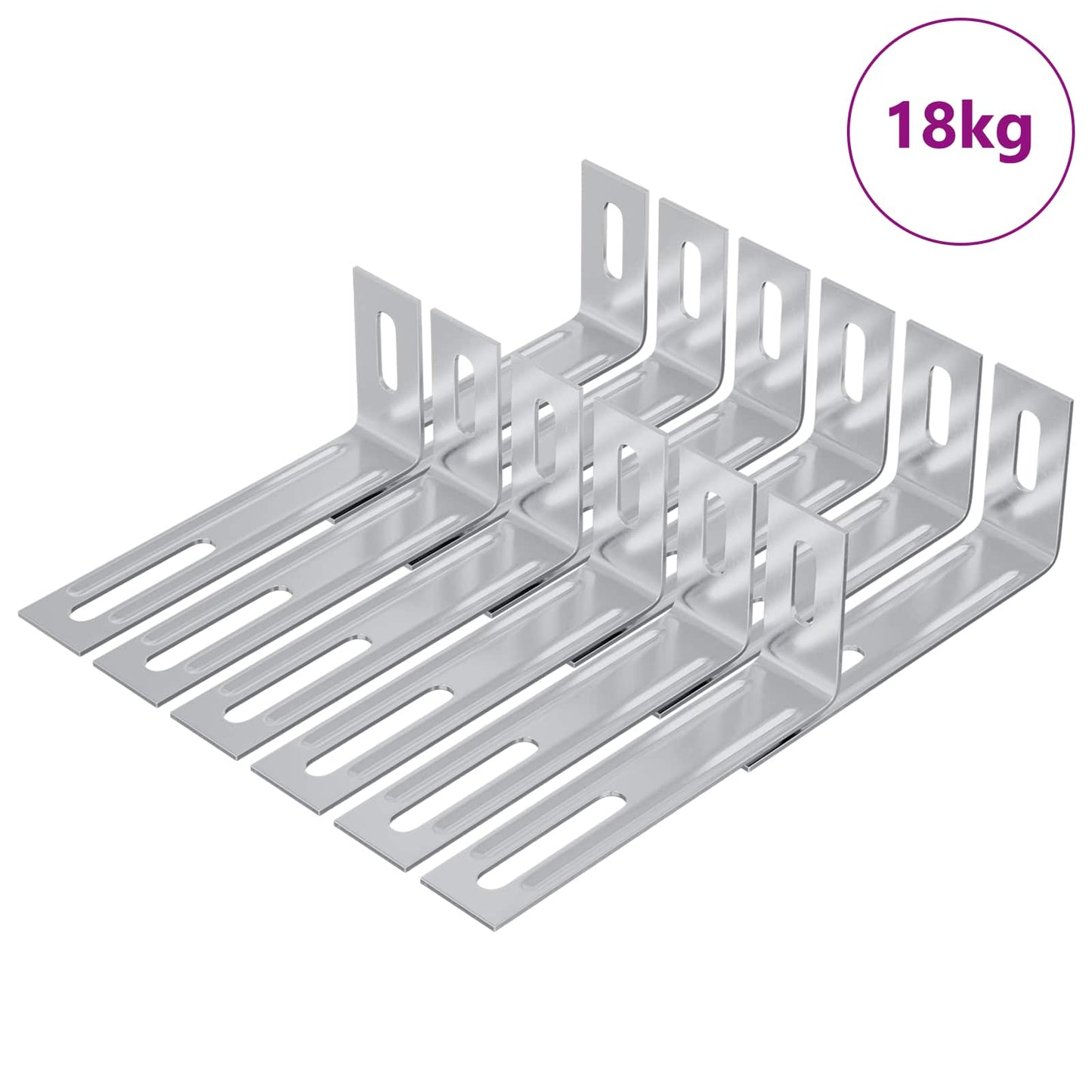 Anti Tip Bracket Plain 1268 pcs Silver Iron