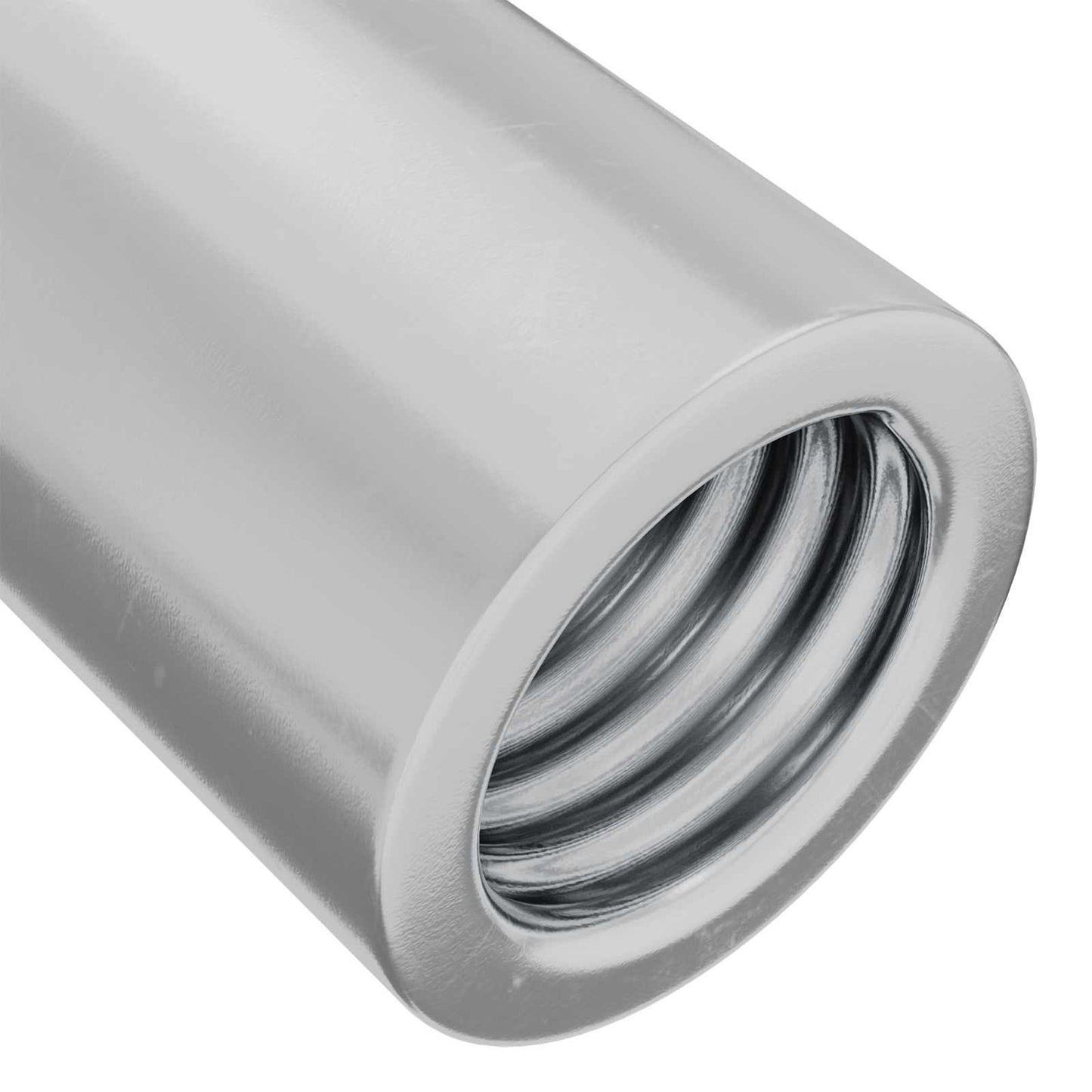 Lock Nut 2 pcs Silver M6 x 25 mm Steel