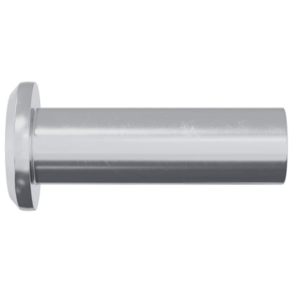 Lock Nut 12 pcs Silver M6 x 25 mm Steel