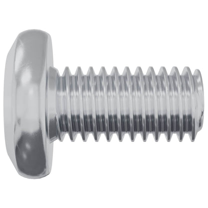 Lock Screw Plain 2 pcs Silver M6 x 12 mm Steel