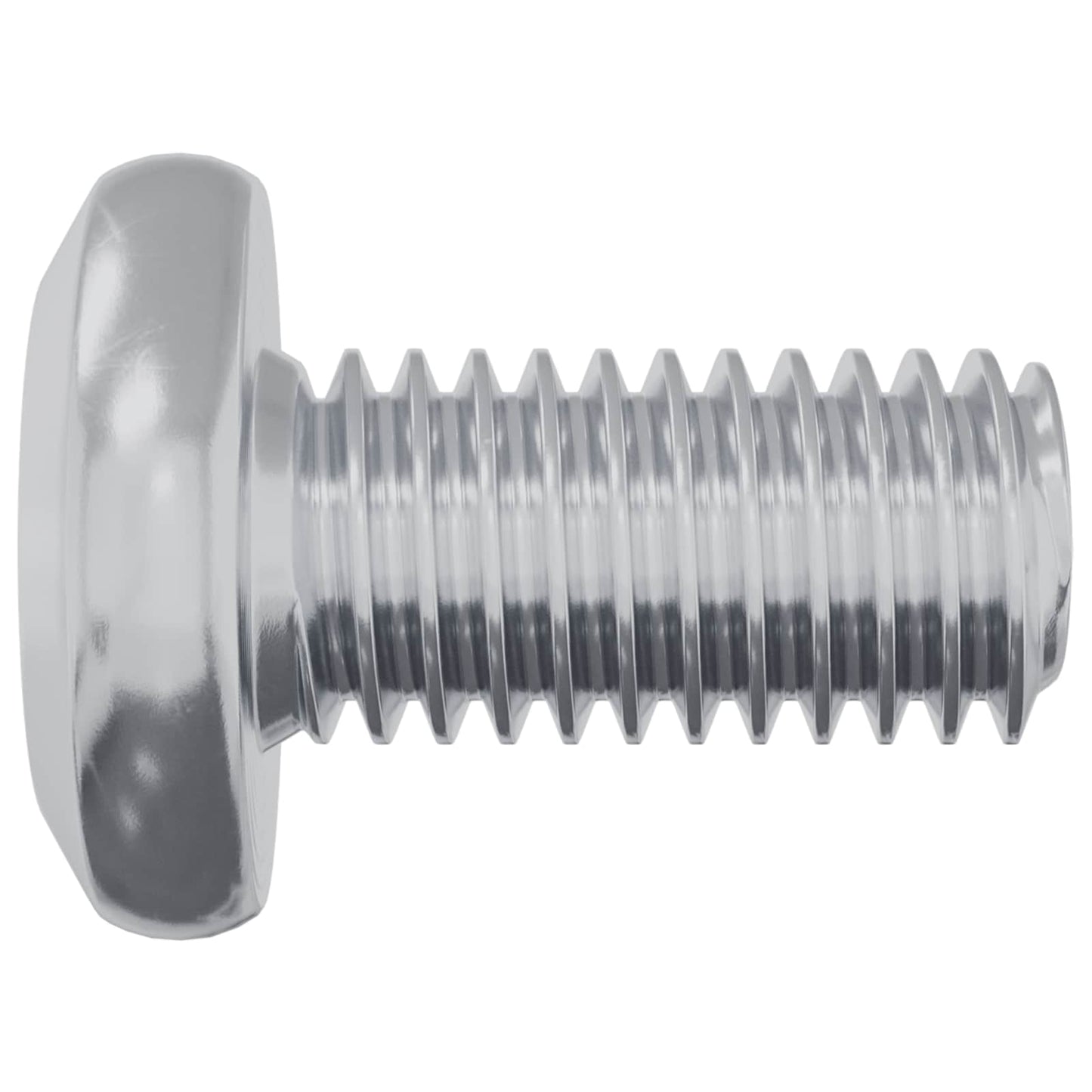Lock Screw Plain 12 pcs Silver M6 x 12 mm Steel