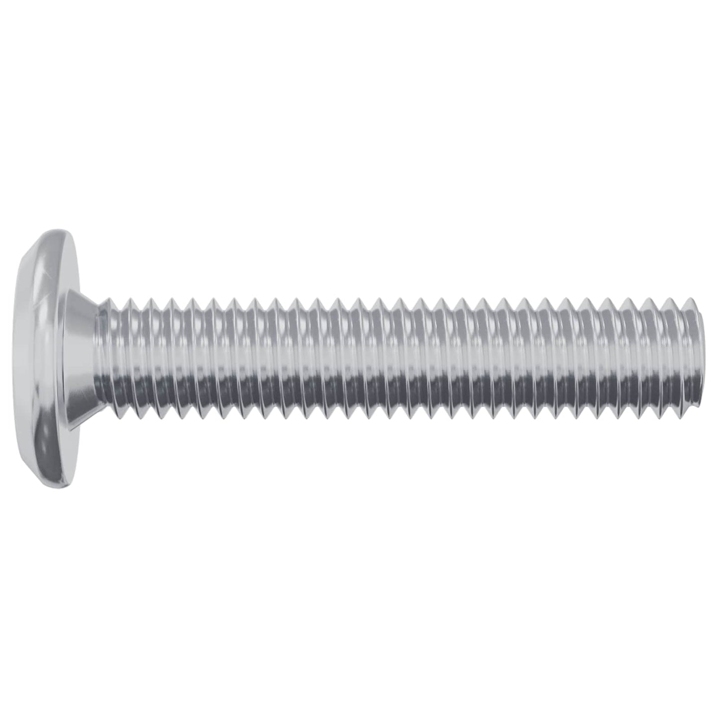 Lock Screw Plain 2 pcs Silver M6 x 30 mm Steel