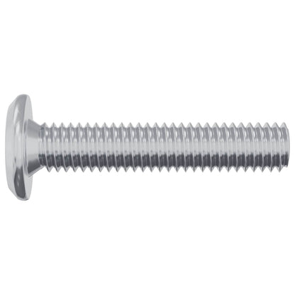 Lock Screw Plain 2 pcs Silver M6 x 30 mm Steel