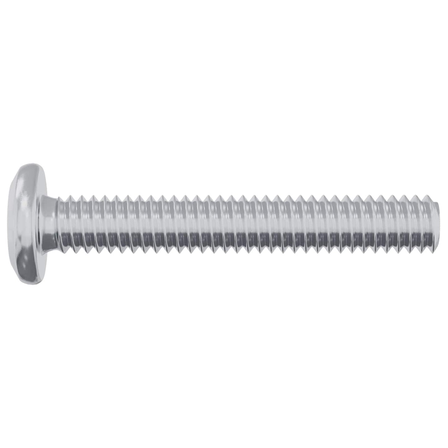 Lock Screw Plain 12 pcs Silver M6 x 35 mm Steel