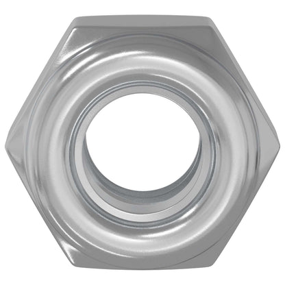Nut 12 pcs Silver M6 x 10 mm Iron