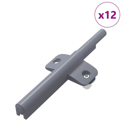 Soft Close Damper 12 pcs Grey 125 x 47 x 15 mm PP