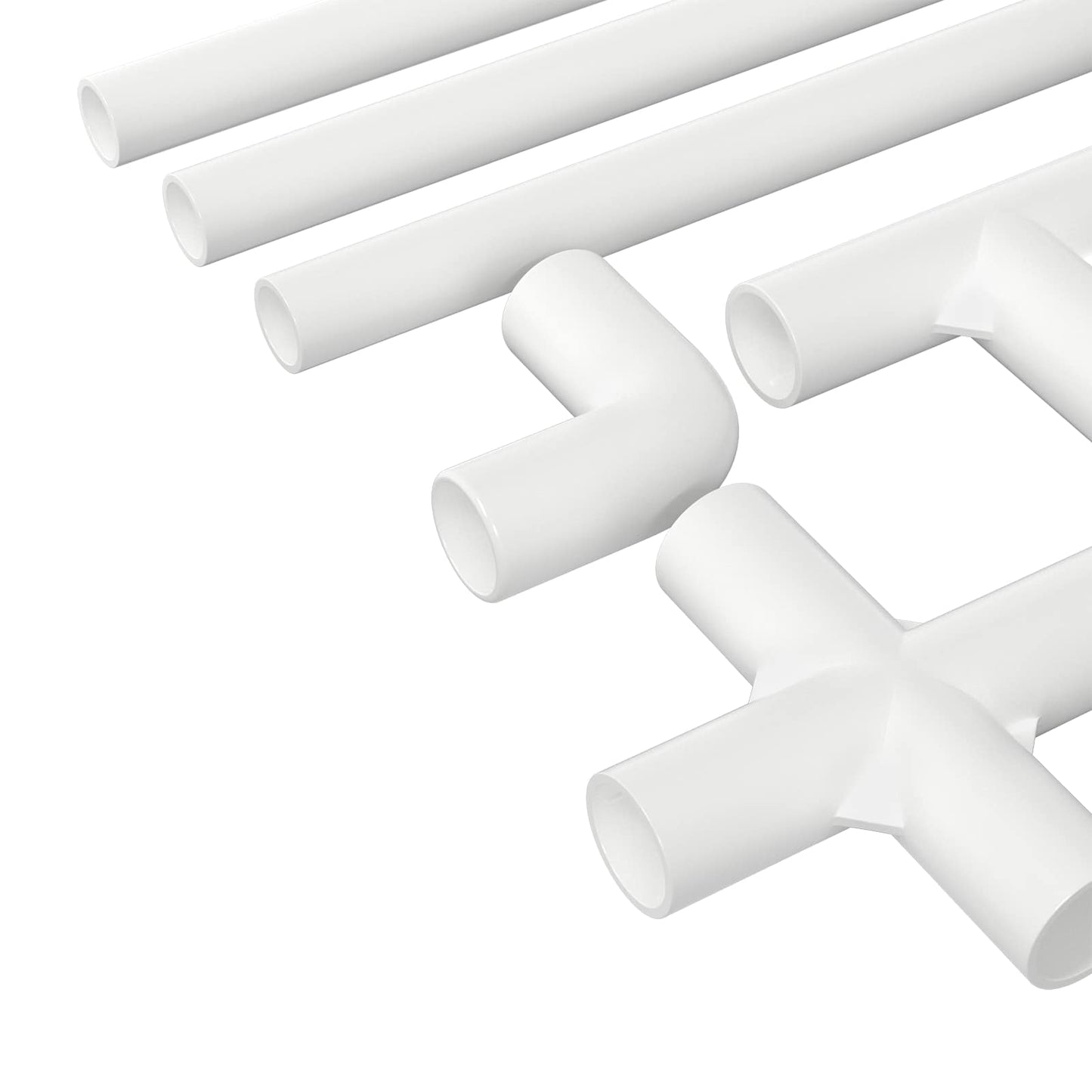 PVC Pipe 29 pcs White PP and PE