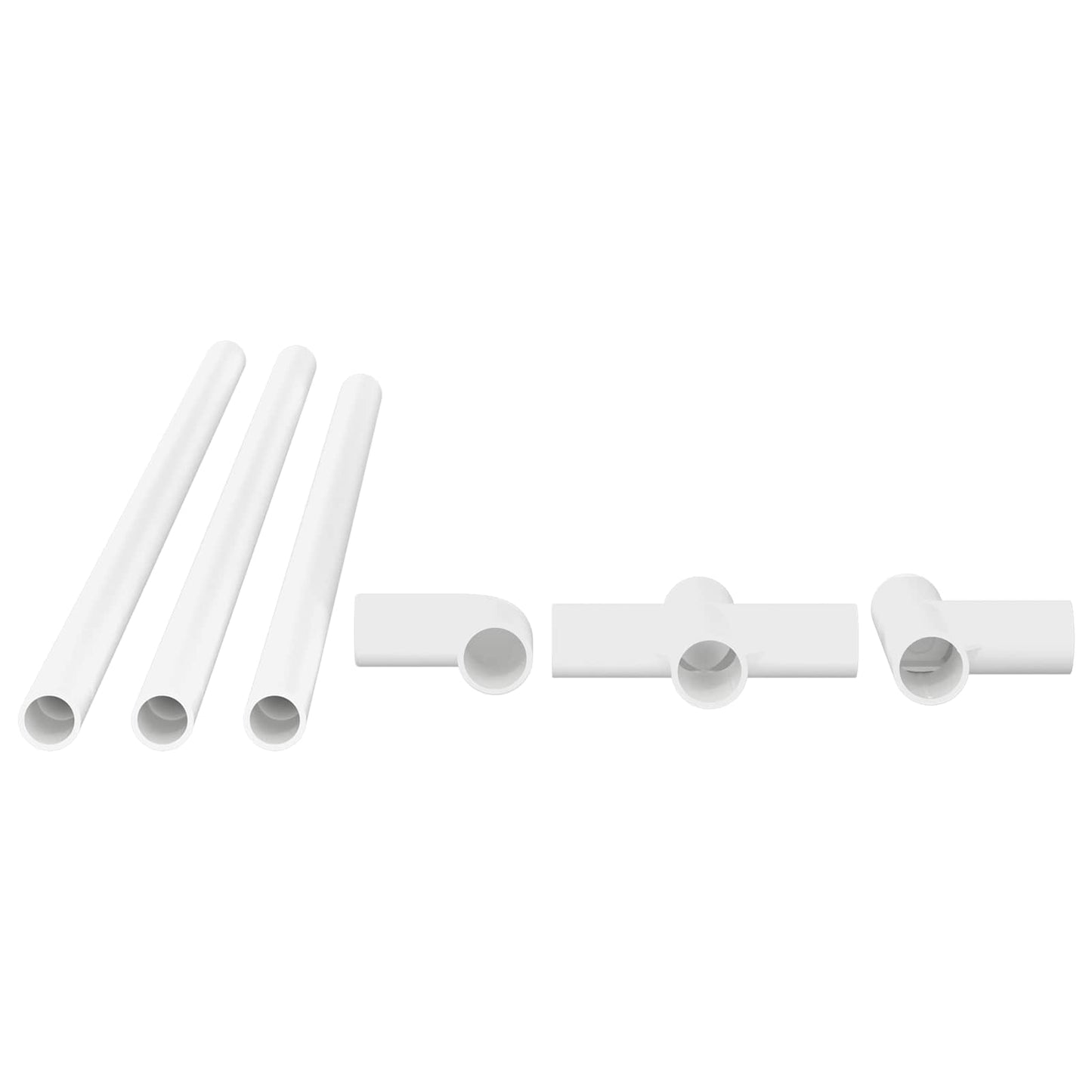 PVC Pipe 29 pcs White PP and PE