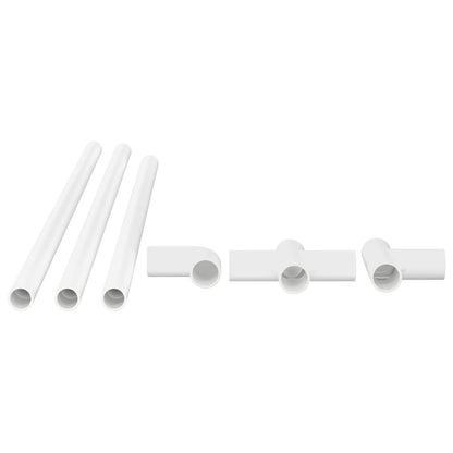 PVC Pipe 29 pcs White PP and PE