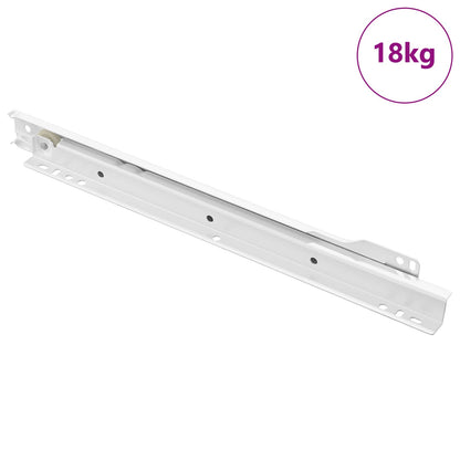 Drawer Slide 73 pcs White Steel