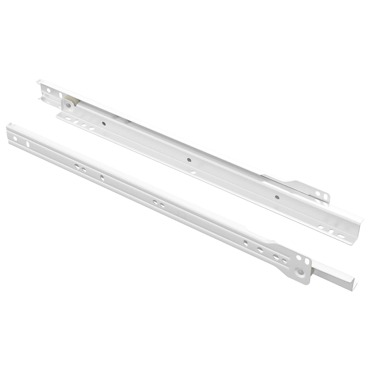 Drawer Slide 2 pcs White 350 mm Steel