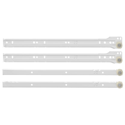 Drawer Slide 63 pcs White Steel