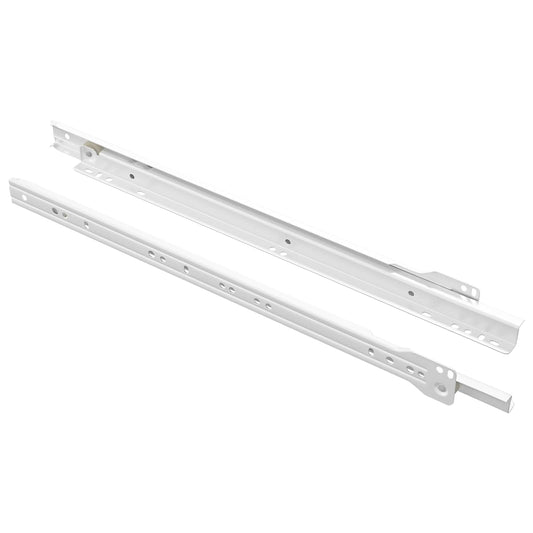 Drawer Slide 2 pcs White 400 mm Steel