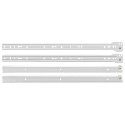 Drawer Slide 12 pcs White 450 mm Steel