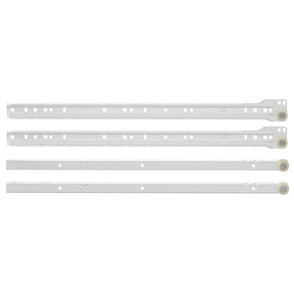 Drawer Slide 49 pcs White Steel