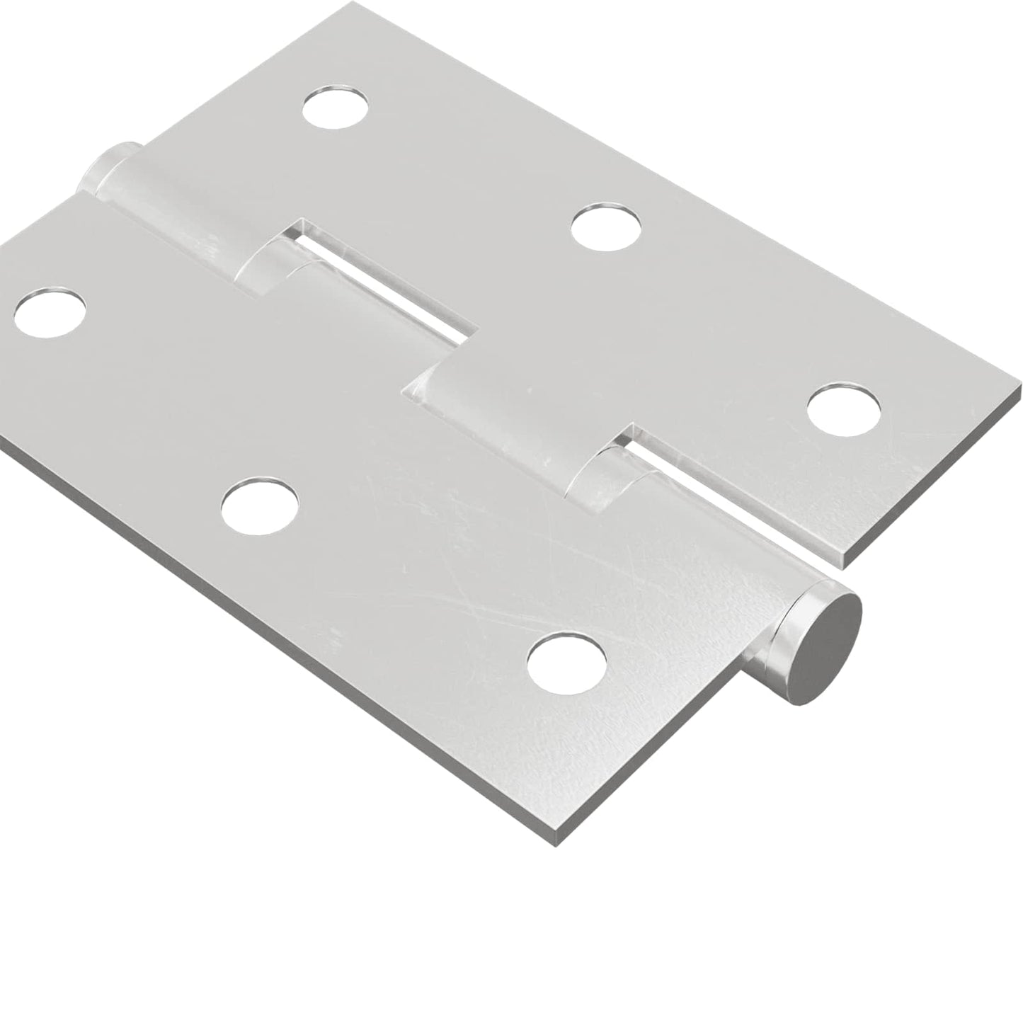Hinge 2 pcs Silver 50 x 38 x 1.3 mm Steel
